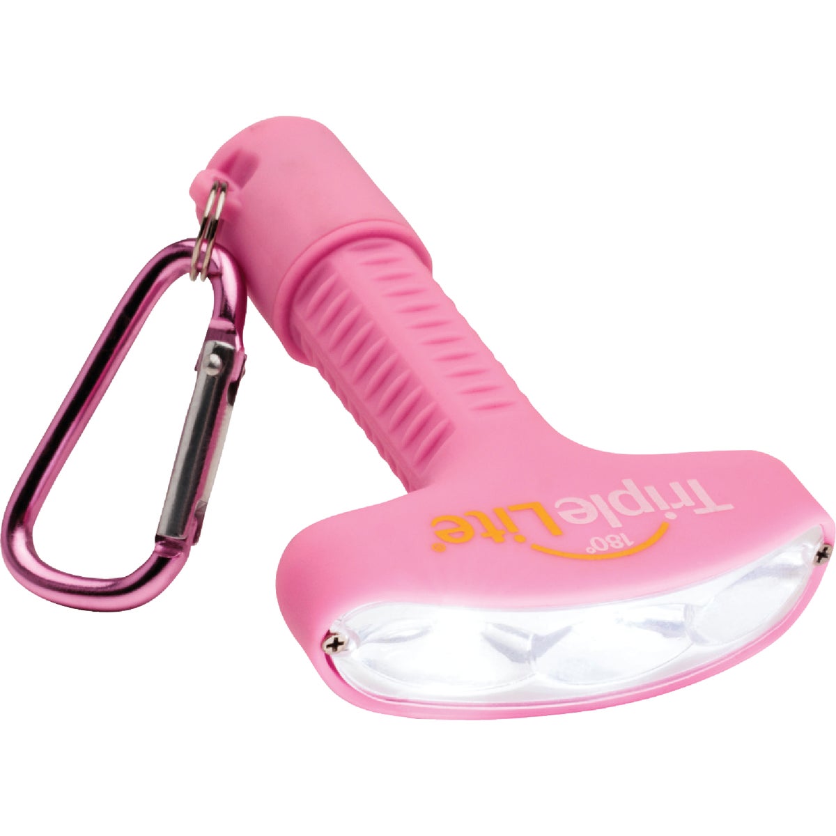 TripleLite 50 Lm. Pink 180 Deg Mini LED Flashlight with Carabiner Image 2