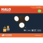 Halo Lumen Selectable Bronze Triple Head LED Floodlight Fixture Image 2