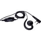 Kenwood C-Ring Headset with Clip-On Microphone for NX-P1000 Radio Image 1