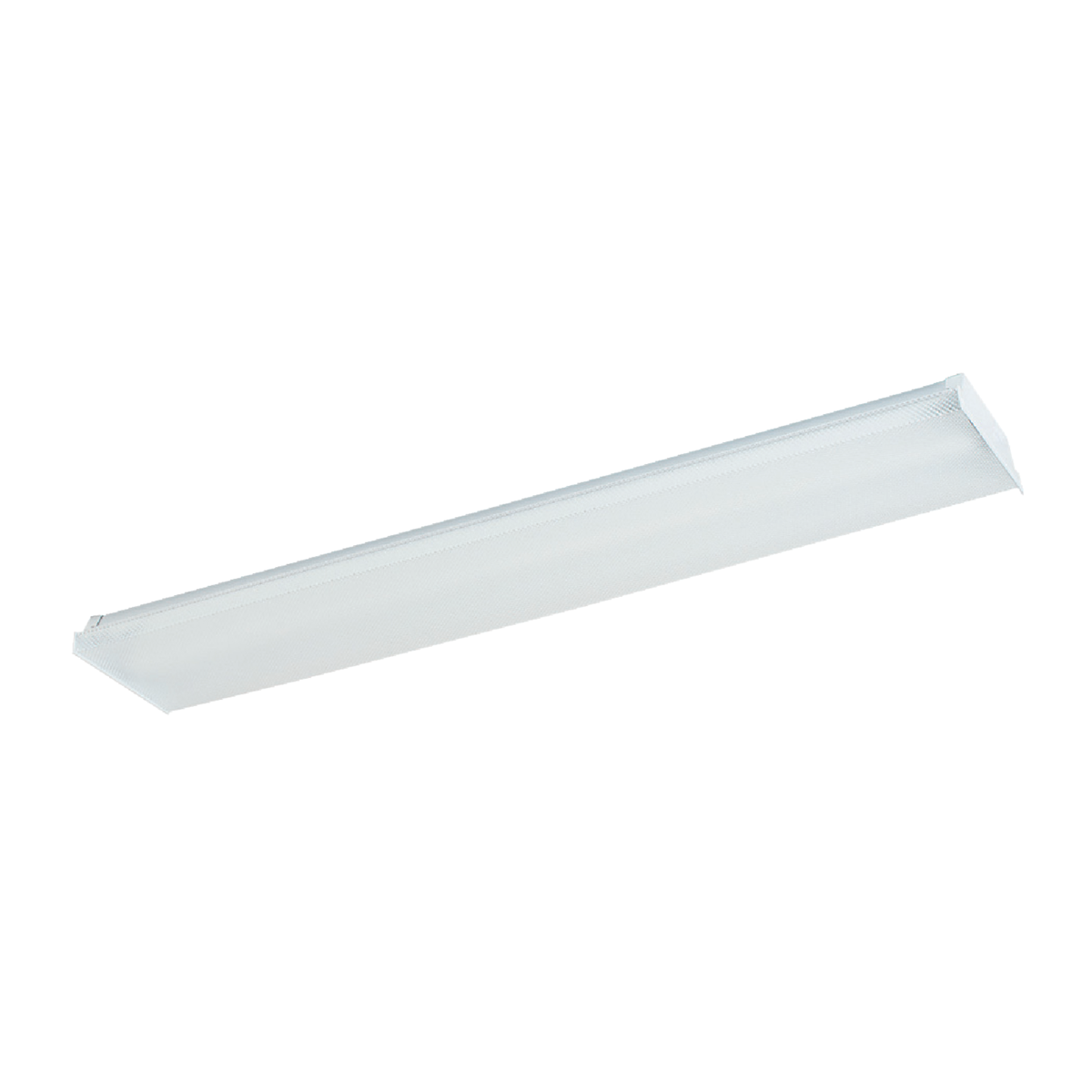 Metalux 4 Ft. 2-Bulb Fluorescent Wraparound Ceiling Light Fixture
