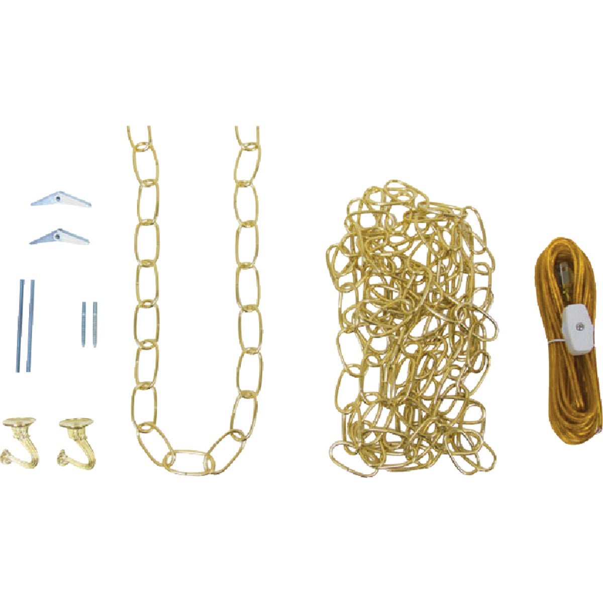 Westinghouse Antique Brass Finish Steel Chain Swag Lamp Kit