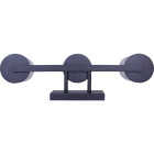 Canarm Britton 3-Light Black Vanity Bath Light Fixture, Clear Glass Image 6