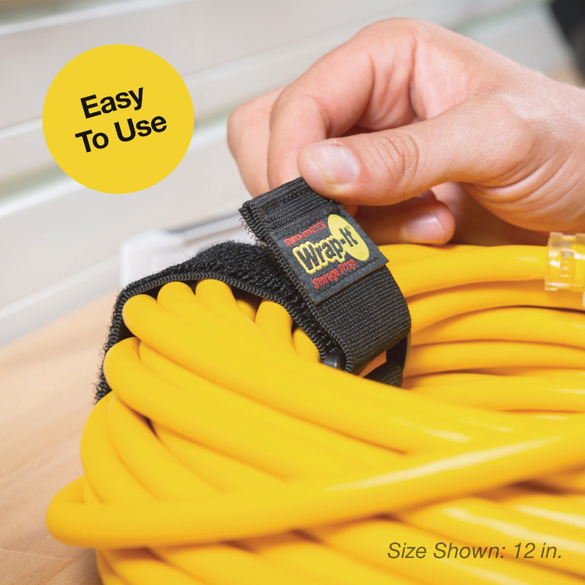 Wrap-It Storage Super-Stretch 24 In. x 2 In. Elastic Hook & Loop Cinch Straps (2-Pack) Image 4