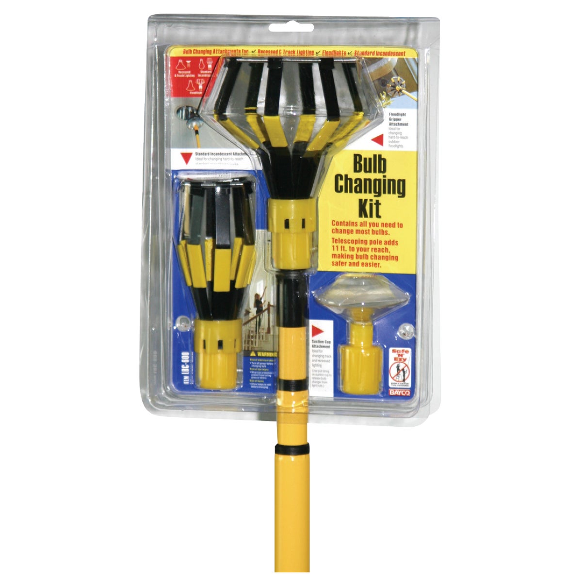 Bayco A-Line/Flood/Track Light Bulb Changer Kit with 11 Ft. Pole Image 5