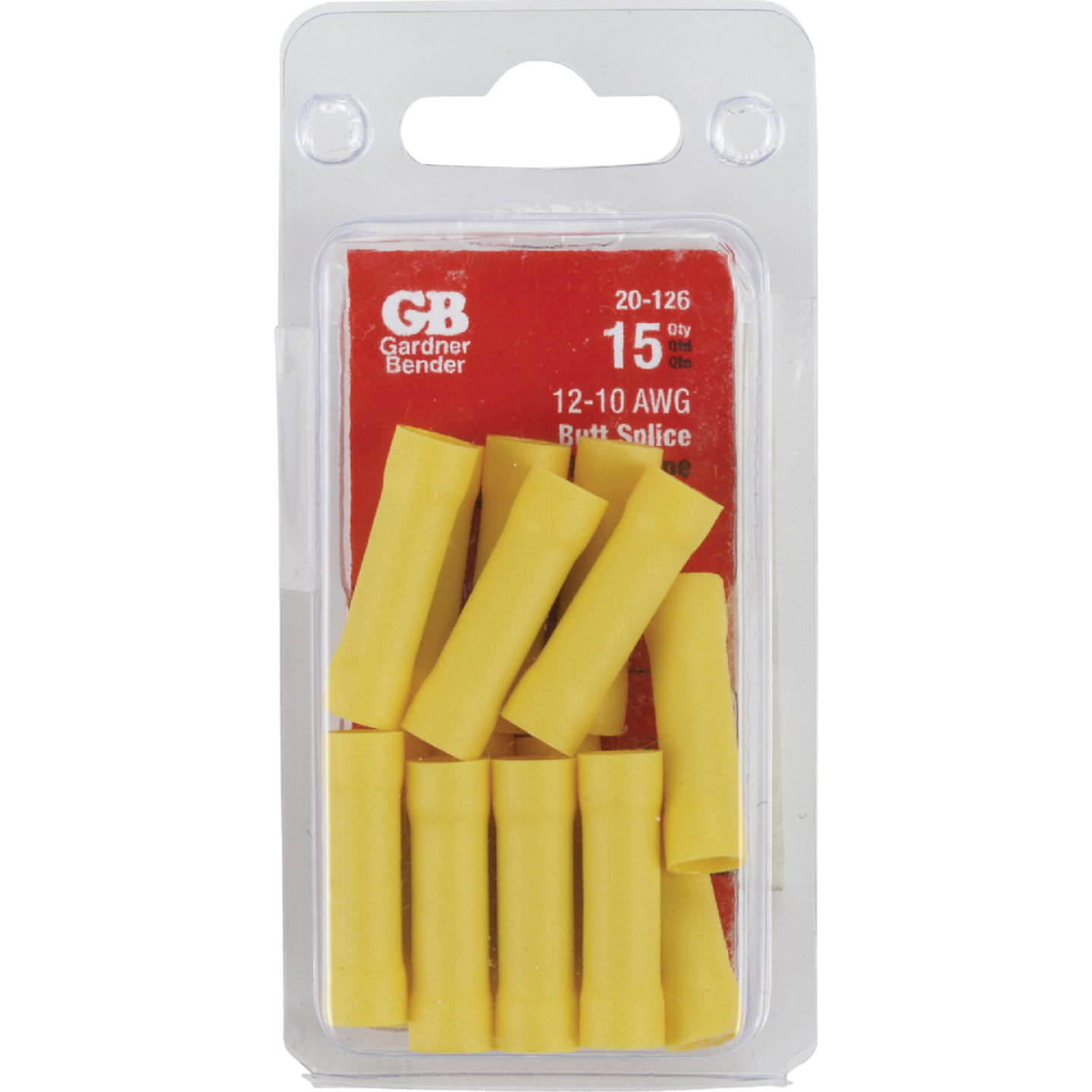 Gardner Bender 12 AWG to 10 AWG Yellow Butt Splice (15-Pack) Image 1