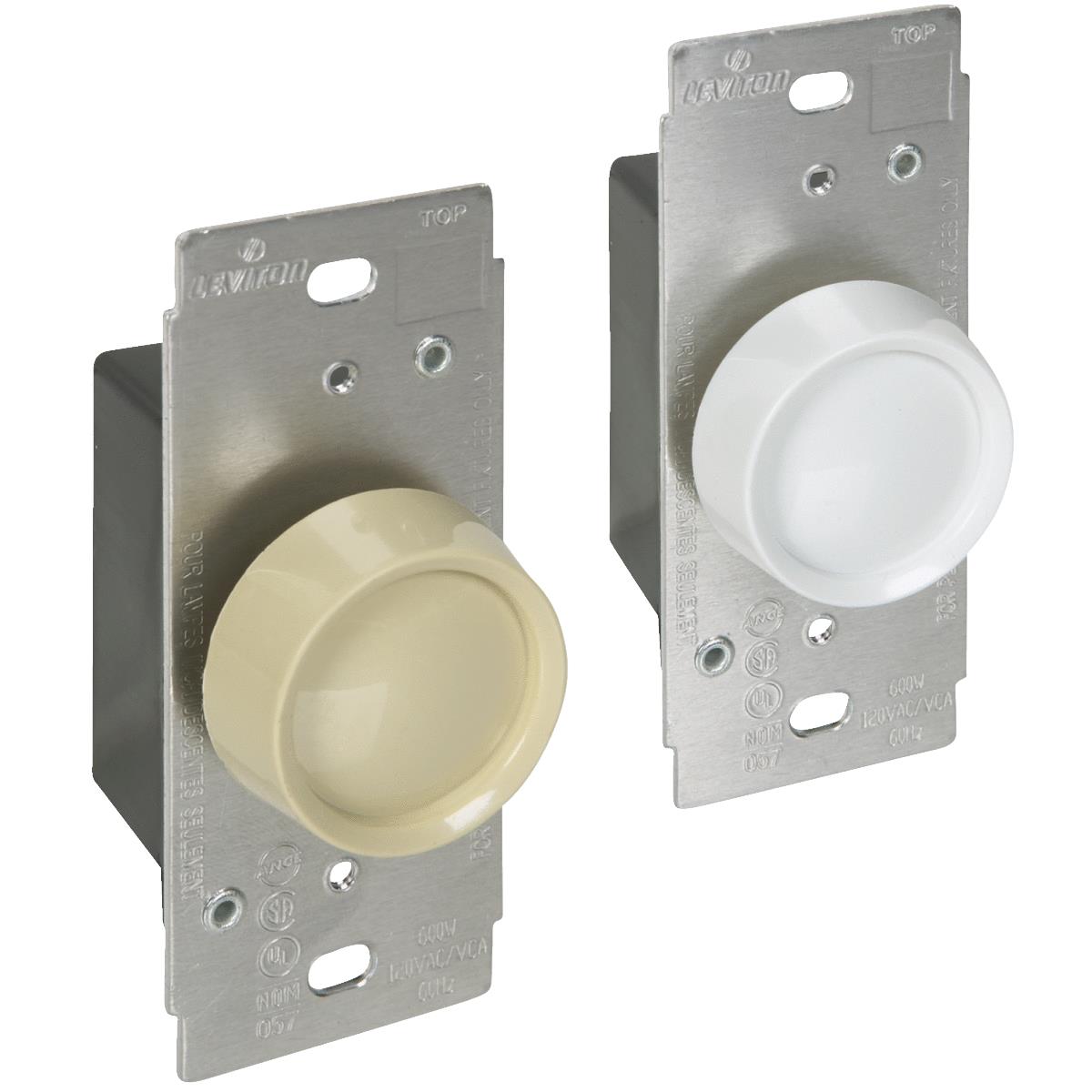 WHT/IVORY ROTARY DIMMER