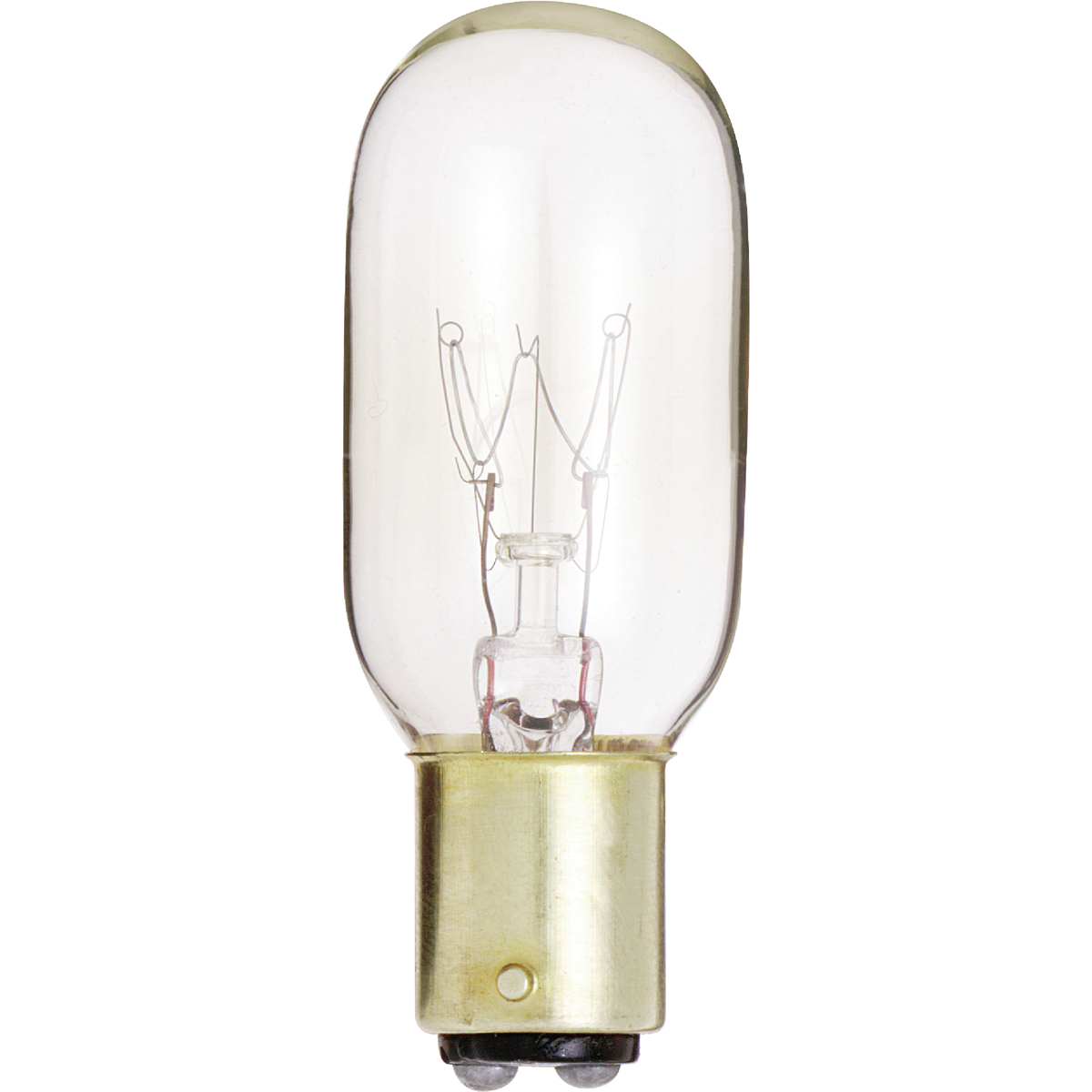 Satco 25W Clear Bayonet Base T8 Incandescent Tubular Appliance Light Bulb 