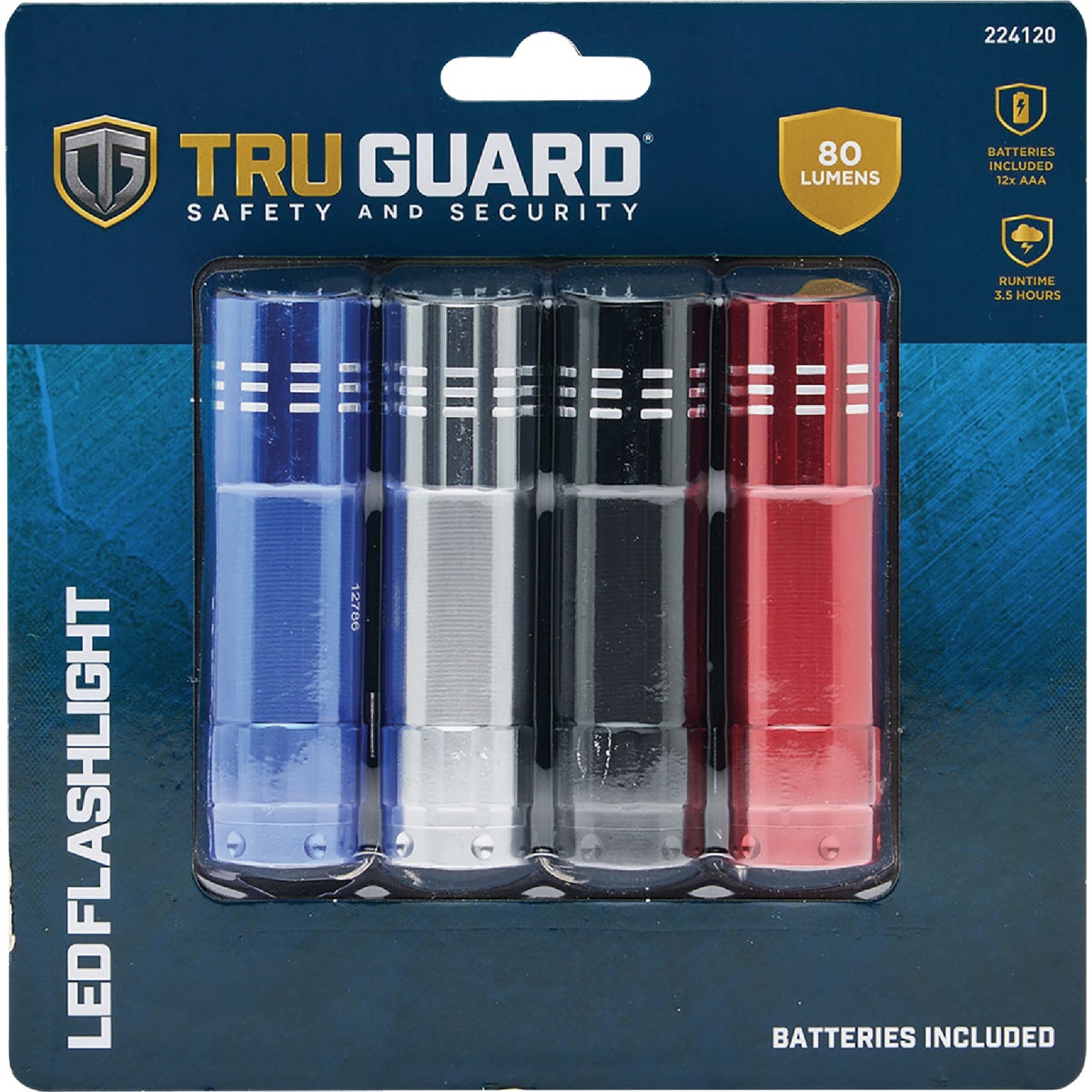 TruGuard COB LED Steel Pocket Flashlight (4-Pack) Image 2