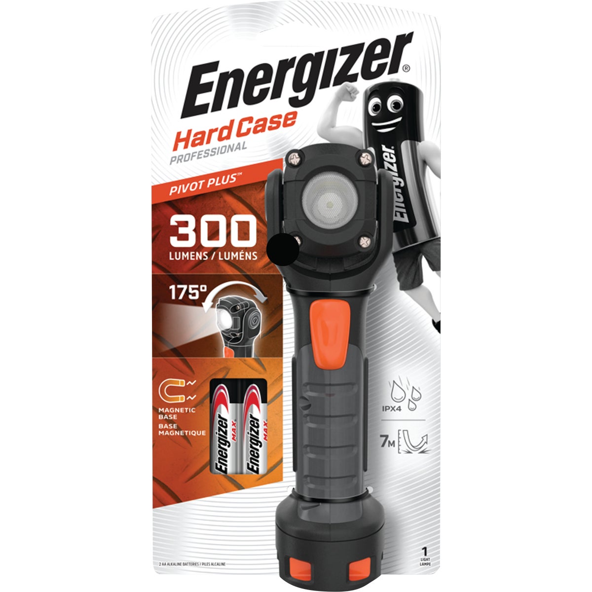 Energizer 300 Lm. Hard Case LED Pivot Light Image 1