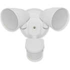 White Motion Sensing LED Floodlight Fixture Image 1