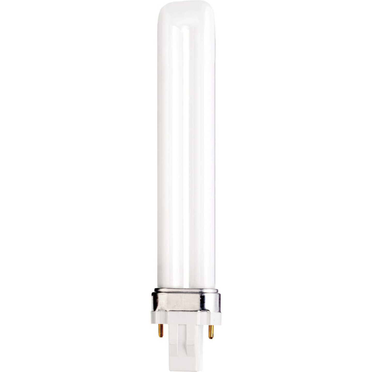 Satco 60W Equivalent Cool White GX23 Base T4 CFL Light Bulb Image 1