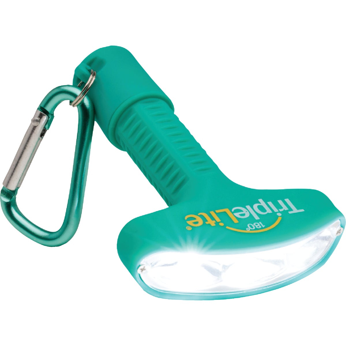 TripleLite 50 Lm. Teal 180 Deg Mini LED Flashlight with Carabiner Image 2