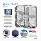 Denali Aire 20 In. 3-Speed White Box Fan Image 3