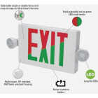 Sure-Lites Red/Green Selectable Lettering Polycarbonate LED Emergency Light & Exit Sign Image 5