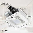 Panasonic Whisper Remodel 80/110 CFM Bathroom Exhaust Fan with Dimmable LED Light Image 2
