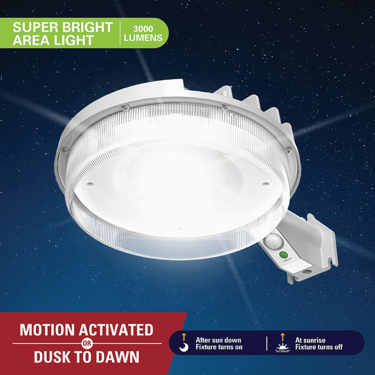 Halo Motion Activated Dusk to Dawn Selectable Lumen Solar Flood Light with Remote Control Image 3