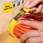 Wrap-It Storage Quick-Straps 12 In. Yellow Weatherproof Hook & Loop Strap (4-Pack) Image 3