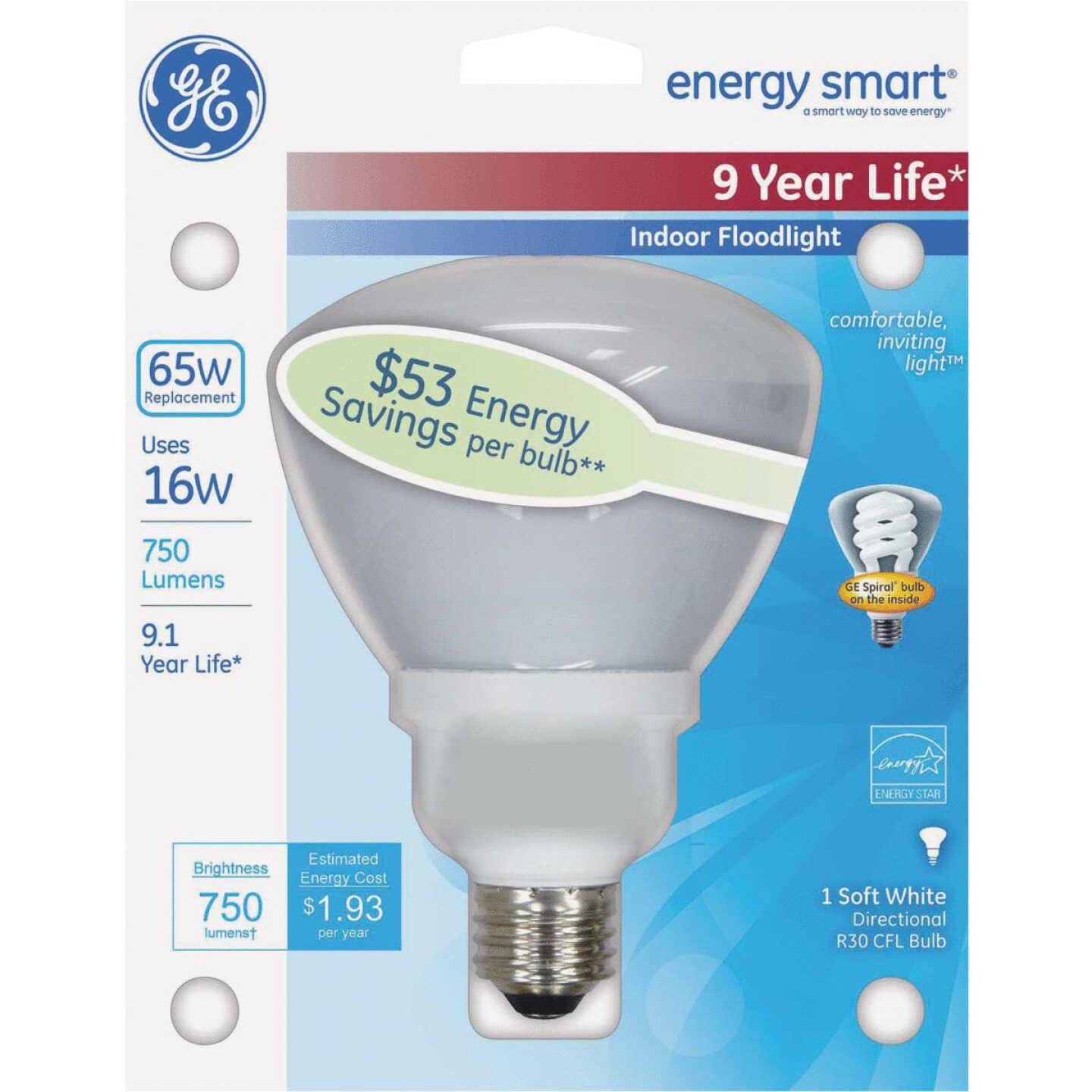 15W R30 SW FLD CFL BULB Image 2