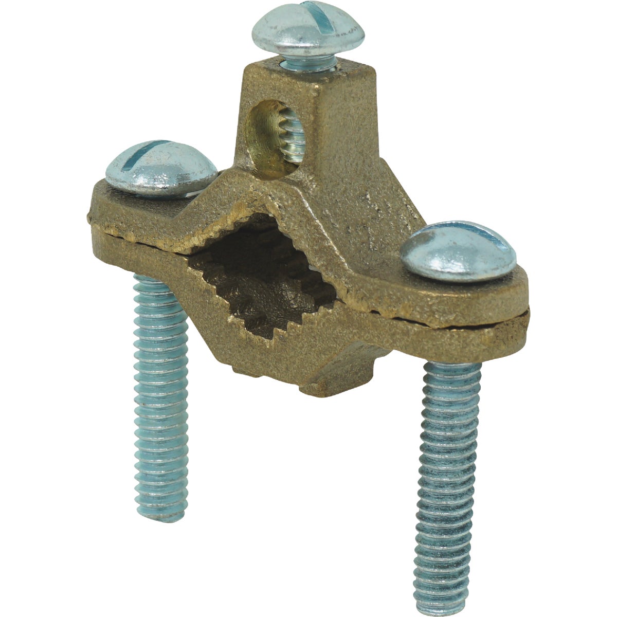 Southwire 1/2 In. to 1 In. #10 STR to #2 STR Bronze Ground Clamp
