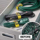 Wrap-It Storage Quick-Straps 12 In. Yellow Weatherproof Hook & Loop Strap Image 4
