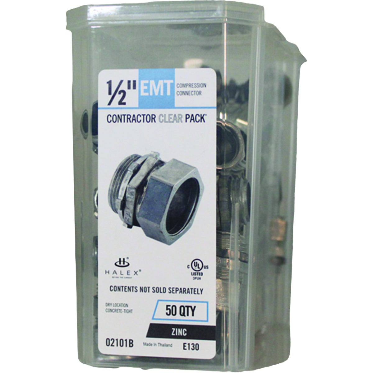 Halex 1/2 In. EMT Compression Connector (50-Pack)