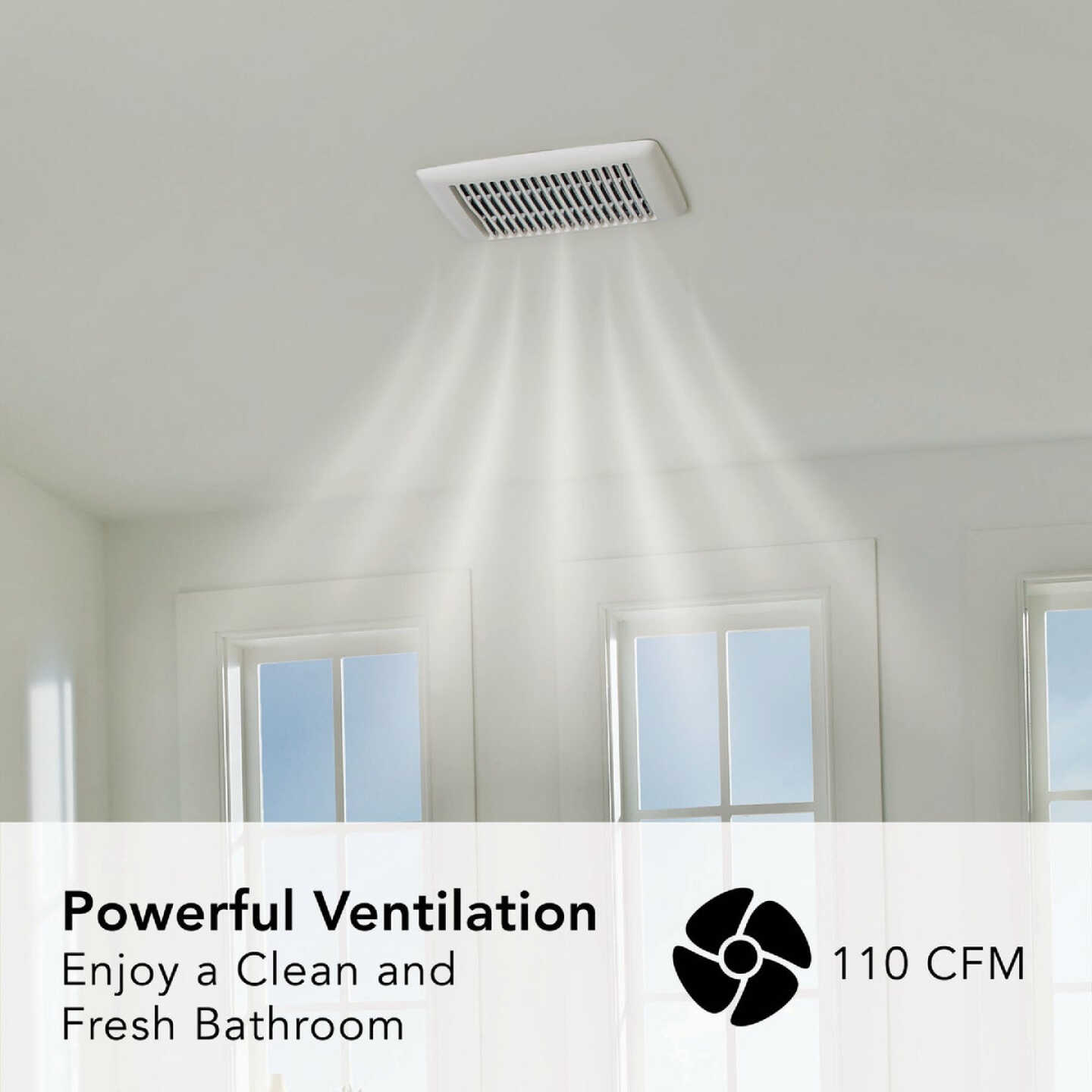 Broan Flex Series 110 CFM 1.0 Sone Ventilation Fan Image 6