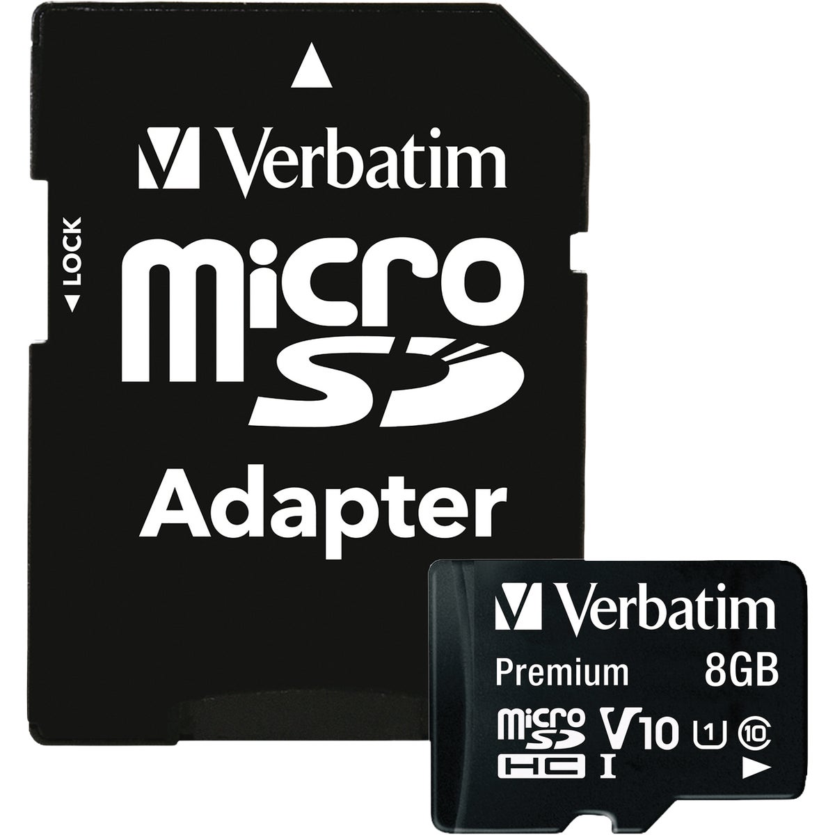 Verbatim Class 10 8GB MicroSDHC Card with Adapter
