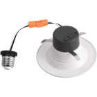 4 In. Retrofit IC Rated White LED CCT Tunable Downlight with Smooth Trim, 650 Lm. Image 3