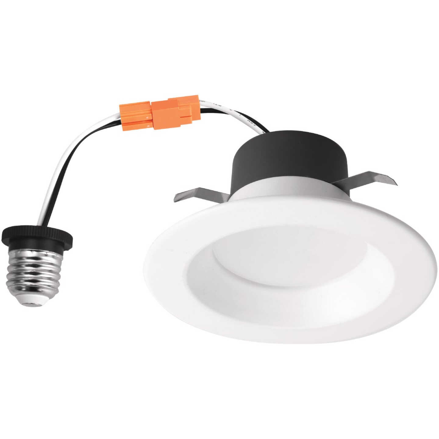 4 In. Retrofit IC Rated White LED CCT Tunable Downlight with Smooth Trim, 650 Lm. Image 1