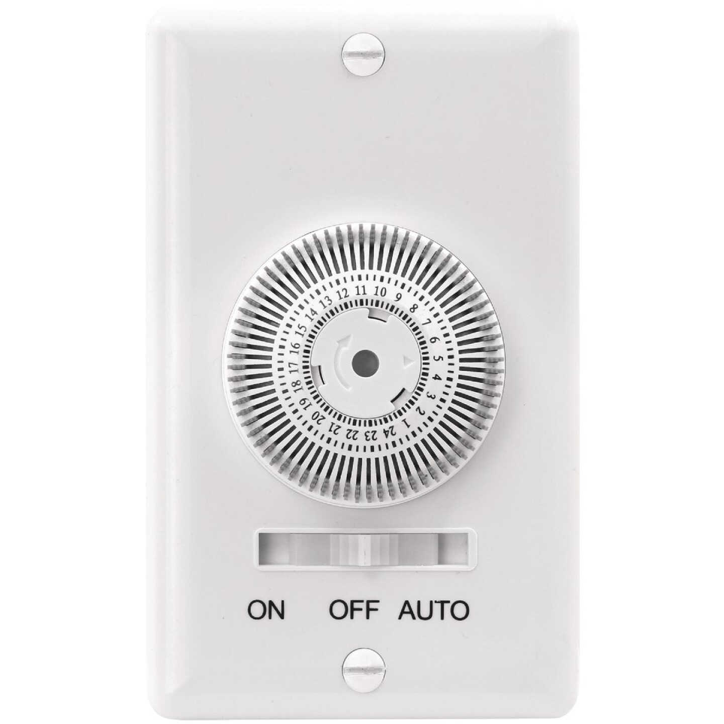 Prime 125V 24 Hr. In-Wall Mechanical Timer Image 1