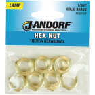 Jandorf 1/8 In. IP Solid Brass Hex Nuts (12-Pack) Image 2
