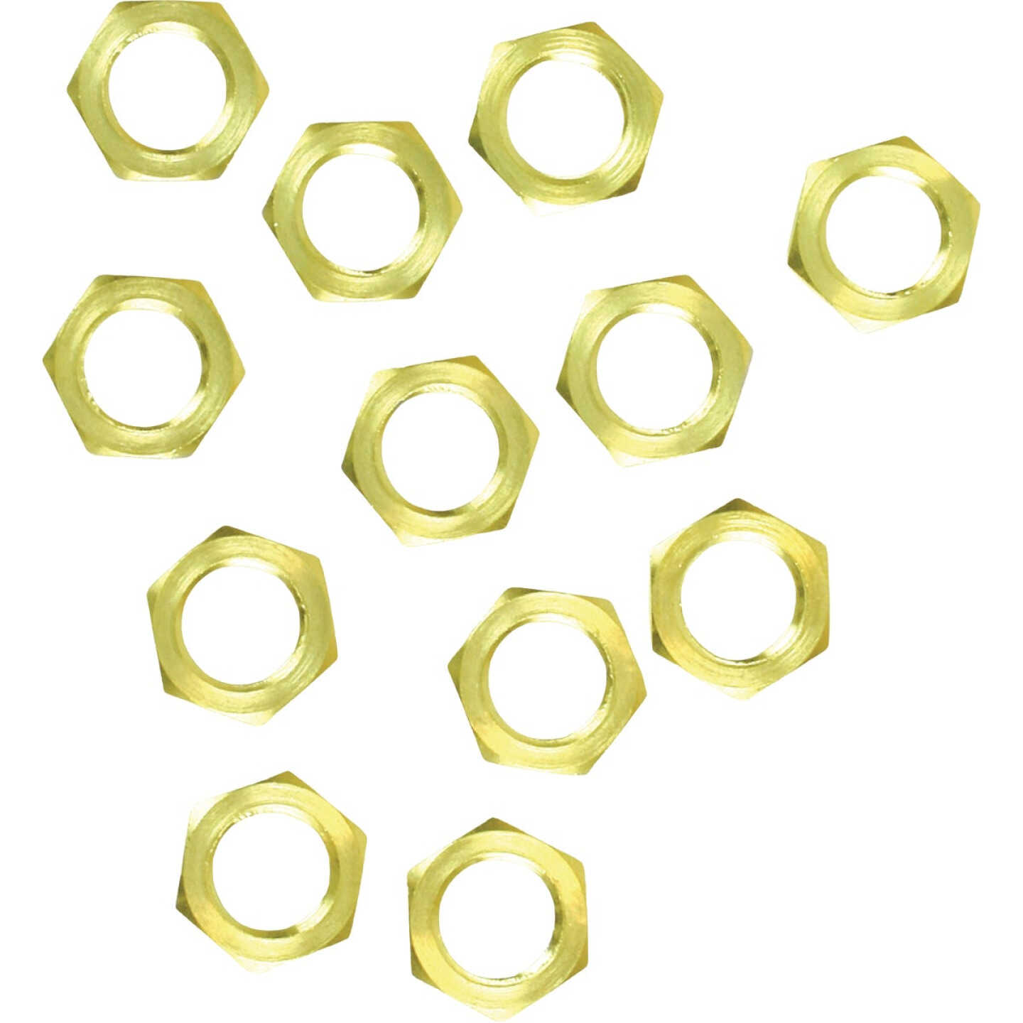 Jandorf 1/8 In. IP Solid Brass Hex Nuts (12-Pack) Image 1
