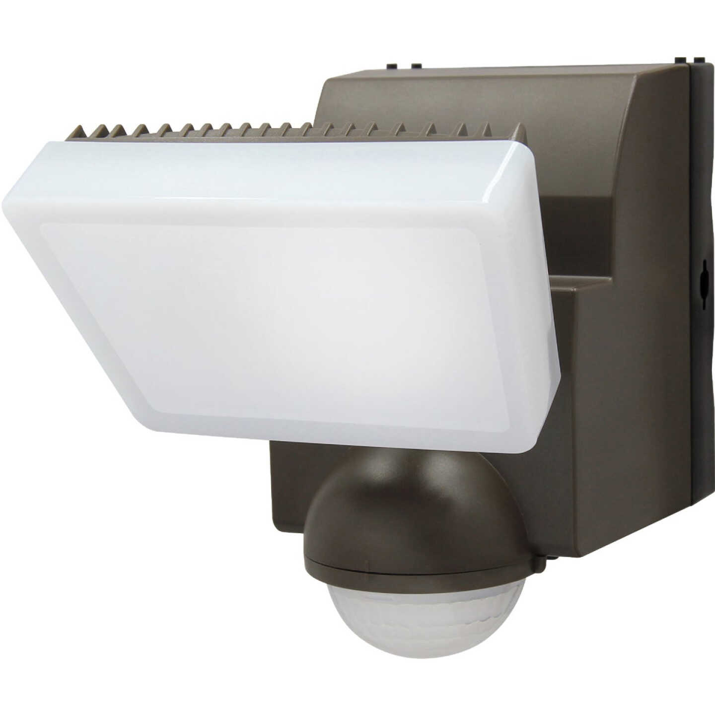 IQ America Bronze 500 Lm. LED Motion Sensing Battery Operated 1-Head Security Light Fixture Image 1