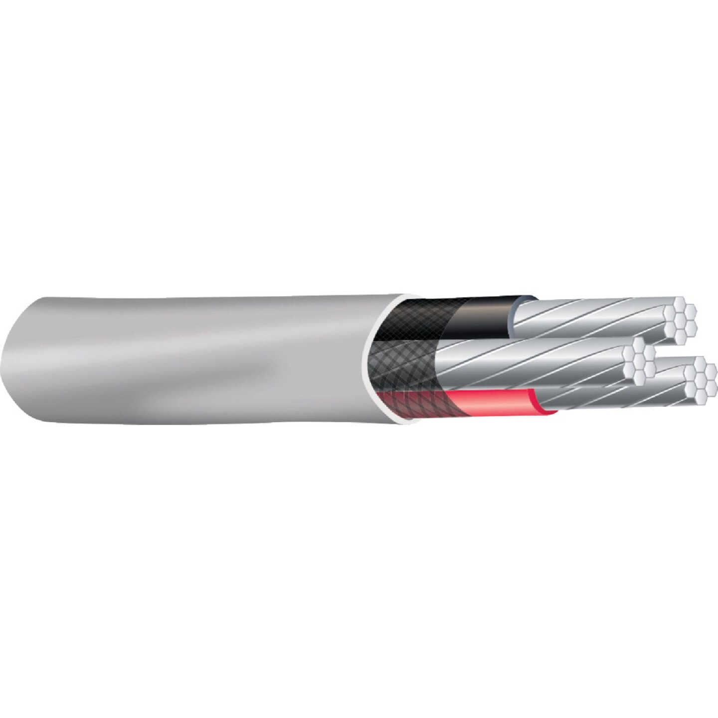 Southwire 500 Ft. 2-2-2 AWG 3-Conductor Service Entrance Cable Electrical Wire Image 1