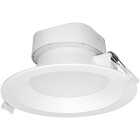 Satco 5 In./6 In. Direct Wired IC Rated White 3000K LED Recessed Light Kit Image 1