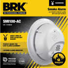 BRK SMI100-AC Interconnect Hardwire Ionization Smoke Alarm with Battery Backup Image 1