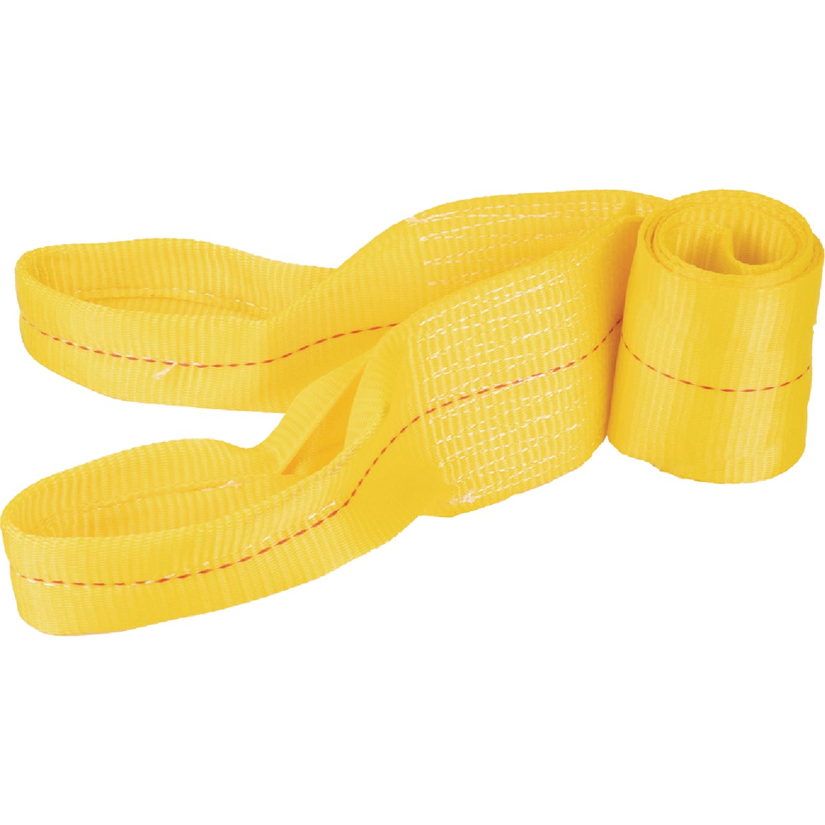 Erickson 4 In. x 6 Ft. 15,000 Lb. Polyester Tow Strap with Loops, Yellow