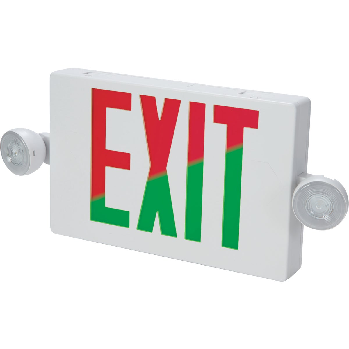 Sure-Lites Red/Green Selectable Lettering Thermoplastic LED Emergency Light & Exit Sign