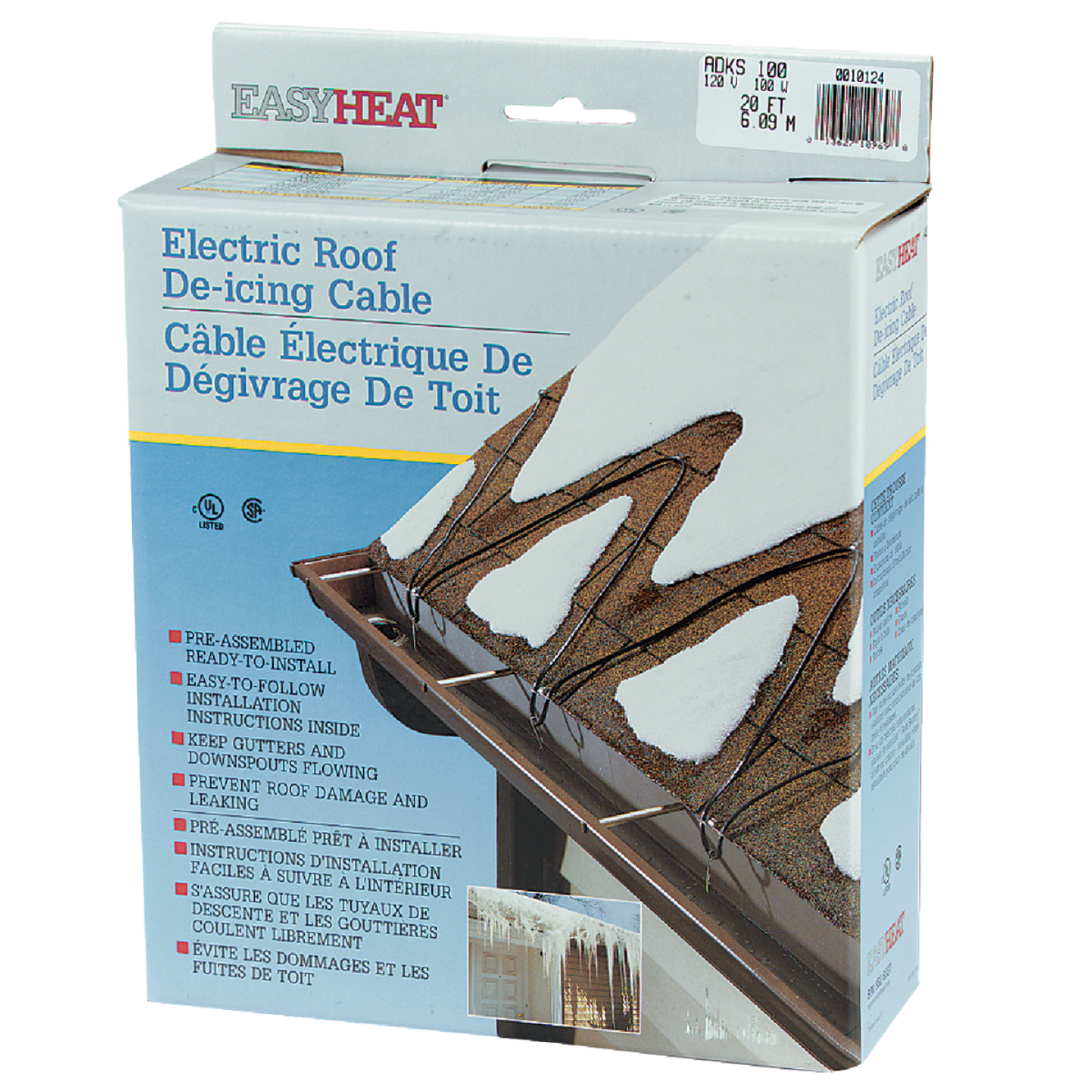 Easy Heat 20 Ft. 120V 5W De-Icing Roof Cable Image 1
