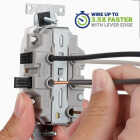 Leviton Lever Edge White 15A Commercial Grade 5-15R Tamper Resistant Duplex Outlet Image 2