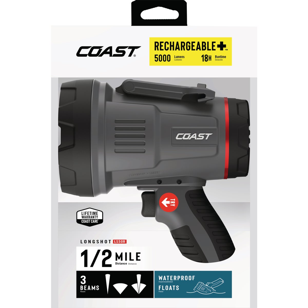 Coast LS50R Half Mile Spotlight with Floodlight Image 2