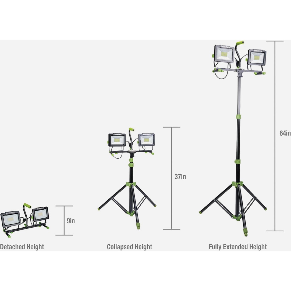 PowerSmith 14,000 Lm. LED Dual Head Work Light Image 2