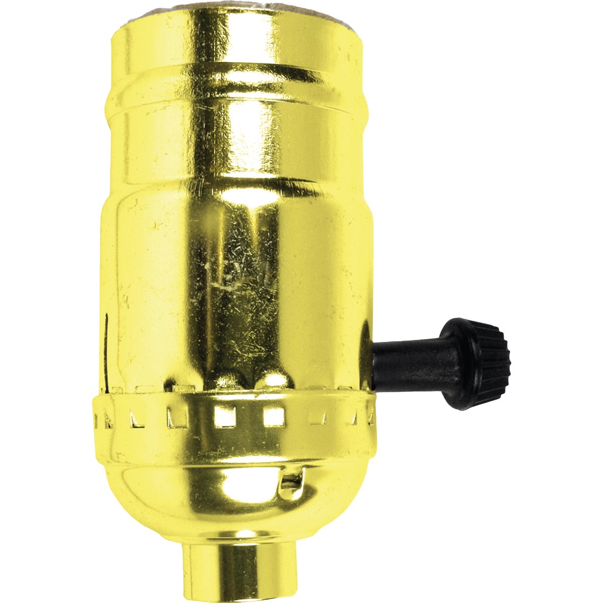 Jandorf 3-Way Turn Knob Medium Base Brass Lamp Socket Image 1