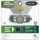 Police Security Ryder Twin Power 550 Lm. LED Headlamp Image 2