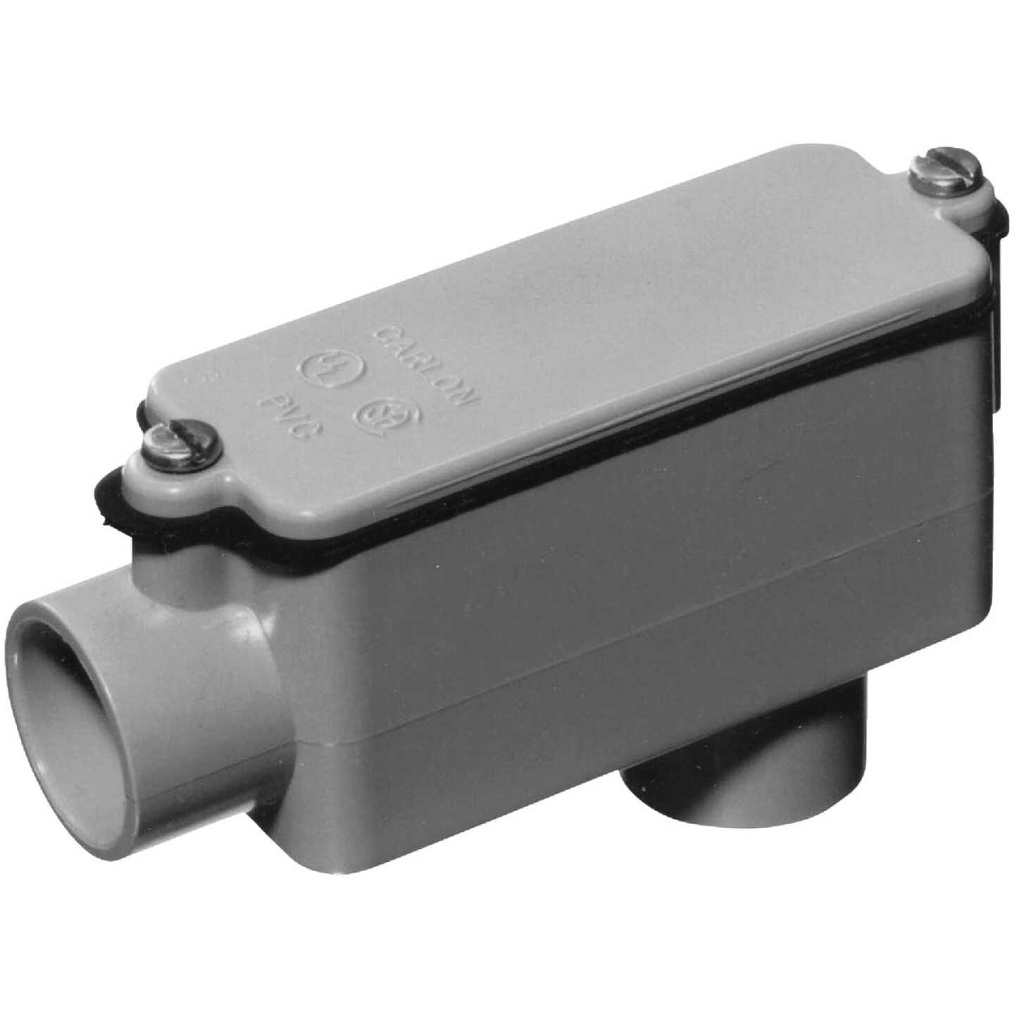 Carlon 3 In. PVC LB Conduit Body Image 1