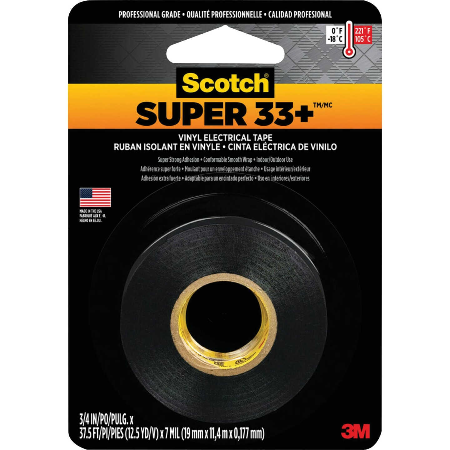 Scotch Super 33+ 3/4 In. x 12.5 Yd. Vinyl Electrical Tape Image 1
