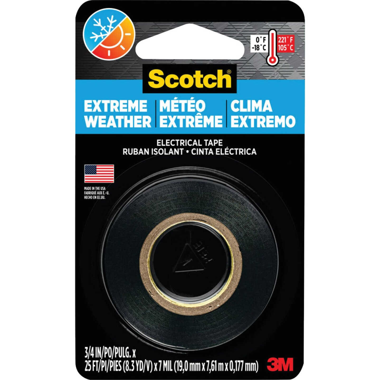 Scotch Extreme Weather 3/4 In. x 25 Ft. Vinyl Electrical Tape Image 1