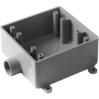 Carlon 2-Gang PVC Molded Rigid Non-Metallic Dead-End Termination Wall Box, 3/4 In. Outlet Image 1