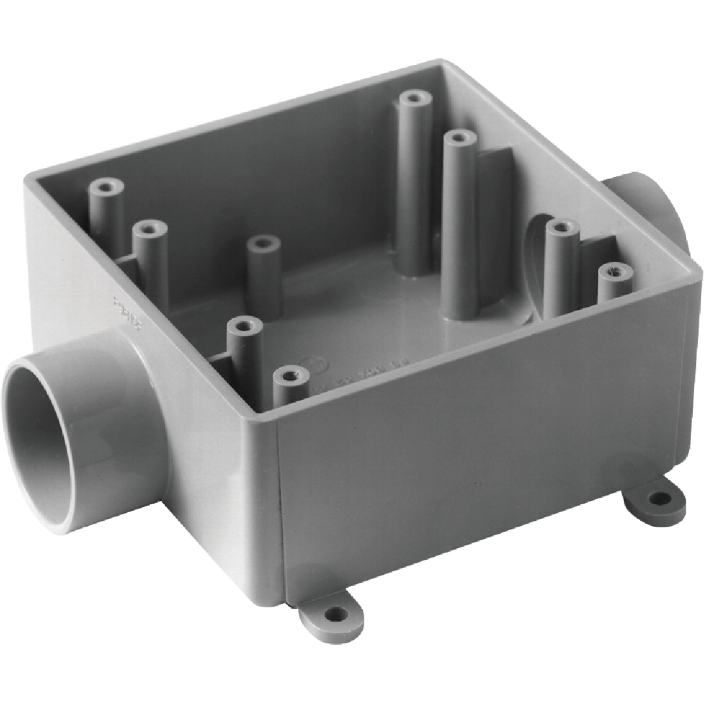 Carlon 2-Gang PVC Molded Rigid Non-Metallic Dead-End Termination Wall Box, 3/4 In. Outlet Image 1