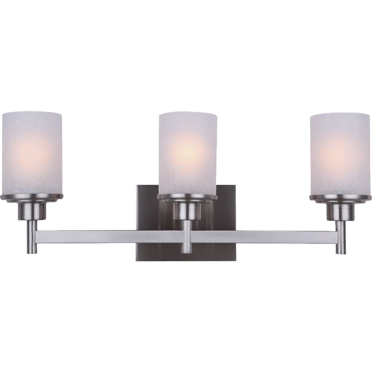 Canarm Lyndi 3-Light Brushed Nickel Vanity Bath Light Fixture, Etched Glass Image 6